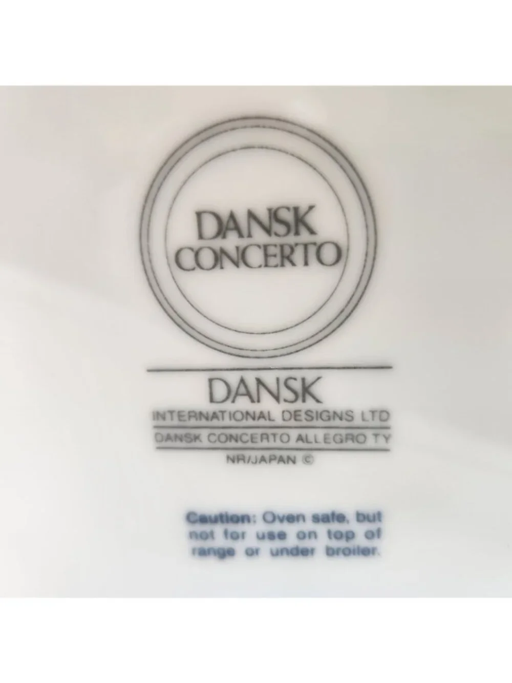Dansk Concerto Allegro T.Y. 2 Qt Covered Casserole Gray Band Japan EUC